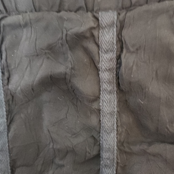 FLAW Johnny Was Maxi Skirt Size Medium Black Gothic Grunge Emo Crinkle - Picture 3 of 16